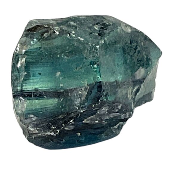 Federal Blue Layered Translucent Art Glass Cullet Glowing Manganese Slag #5GL4 - Picture 3 of 7